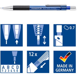 Pencil Staedtler Mars Micro 0,7 mm blå