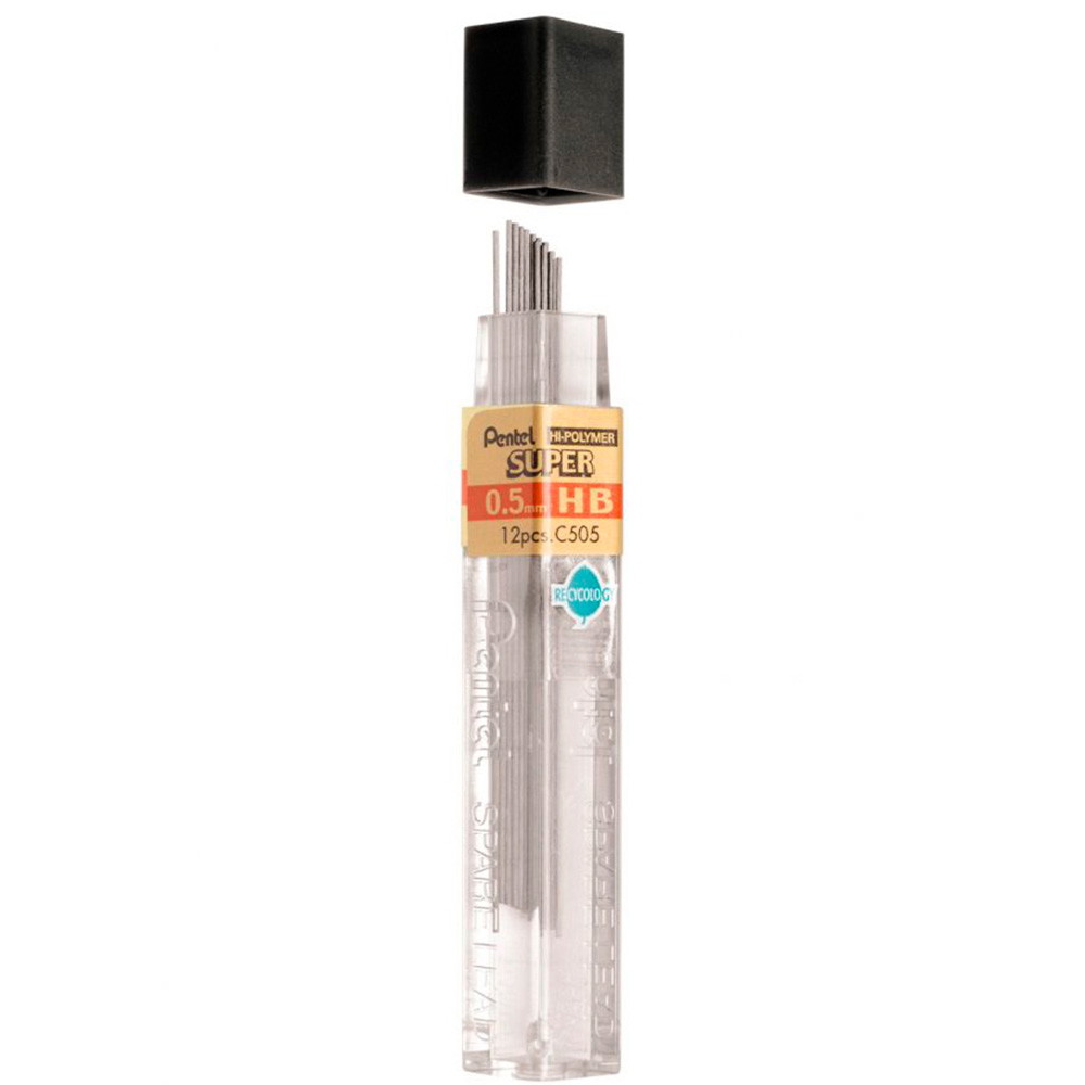 Pentel stifter HB med 0,5 mm mine