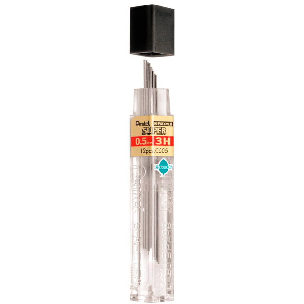 Pentel stifter 3H med 0,5 mm mine