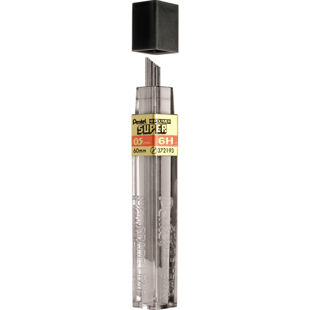 Pentel Hi-Polymer stifter 6H 0,5mm
