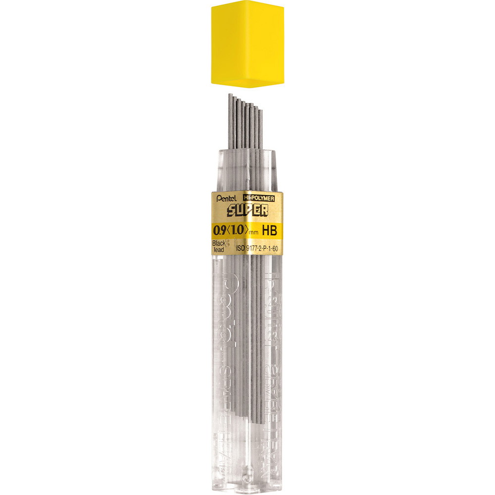 12 x Pentel Hi-Polymer stifter HB 0,9mm