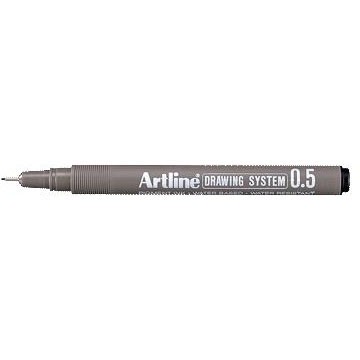 Artline Tech Drawing 235 pen med 0,5 mm stregbredde i farven sort