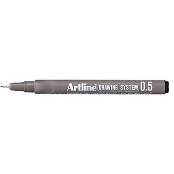Artline Tech Drawing 235 pen med 0,5 mm stregbredde i farven sort