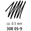 Staedtler Pigment Liner med 0,5 mm spids i farven sort