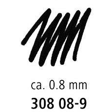 Staedtler Pigment Liner fineliner 0,8mm sort