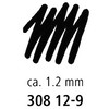 Staedtler Pigment Liner med 1,2 mm spids i farven sort