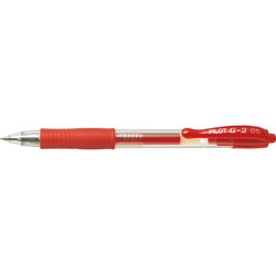 Pilot G2 gelpen 0,5mm rød
