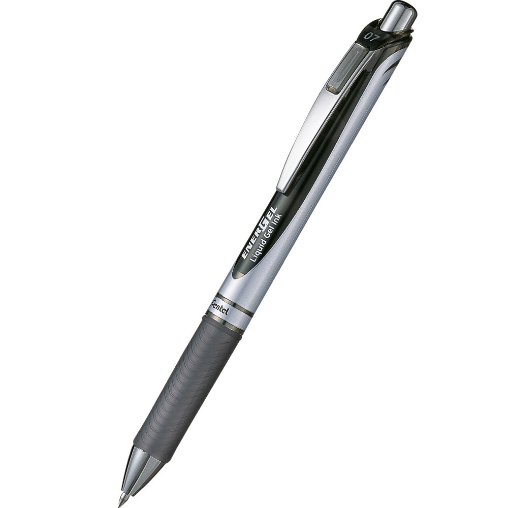 12 x Pentel EnerGel BL77 pen 0,7mm sort