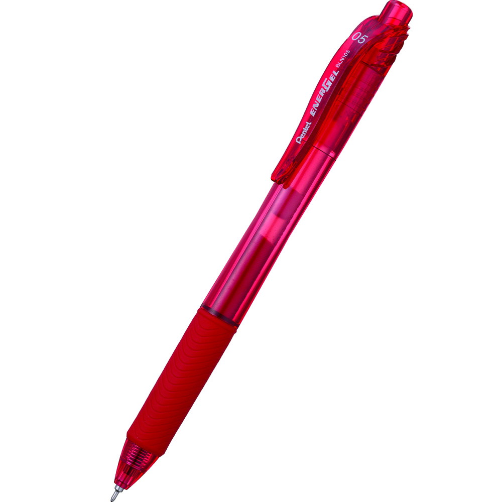 12 x Pentel EnerGel X BLN105 kuglepen 0,5mm rød