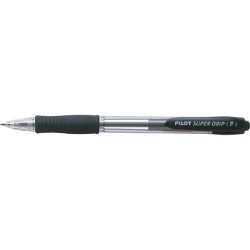 Pilot SuperGrip pen med ekstrasmal 0,21 mm stregbredde i farven sort