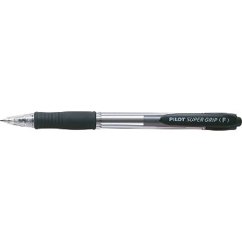 Pilot SuperGrip pen med ekstrasmal 0,21 mm stregbredde i farven sort