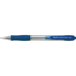 Pilot SuperGrip pen med 0,25 mm linjebredde i farven blå