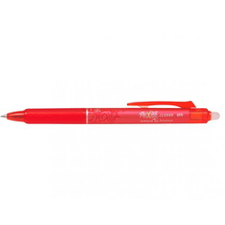 Pilot Frixion Click pen med 0,5 mm spids i farven rød