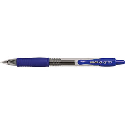Pilot G2 gelpen med 0,7 mm spids i skrivefarven blå