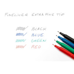 Fineliner Pilot rød Sp 1,2 / Sb 0,4 mm