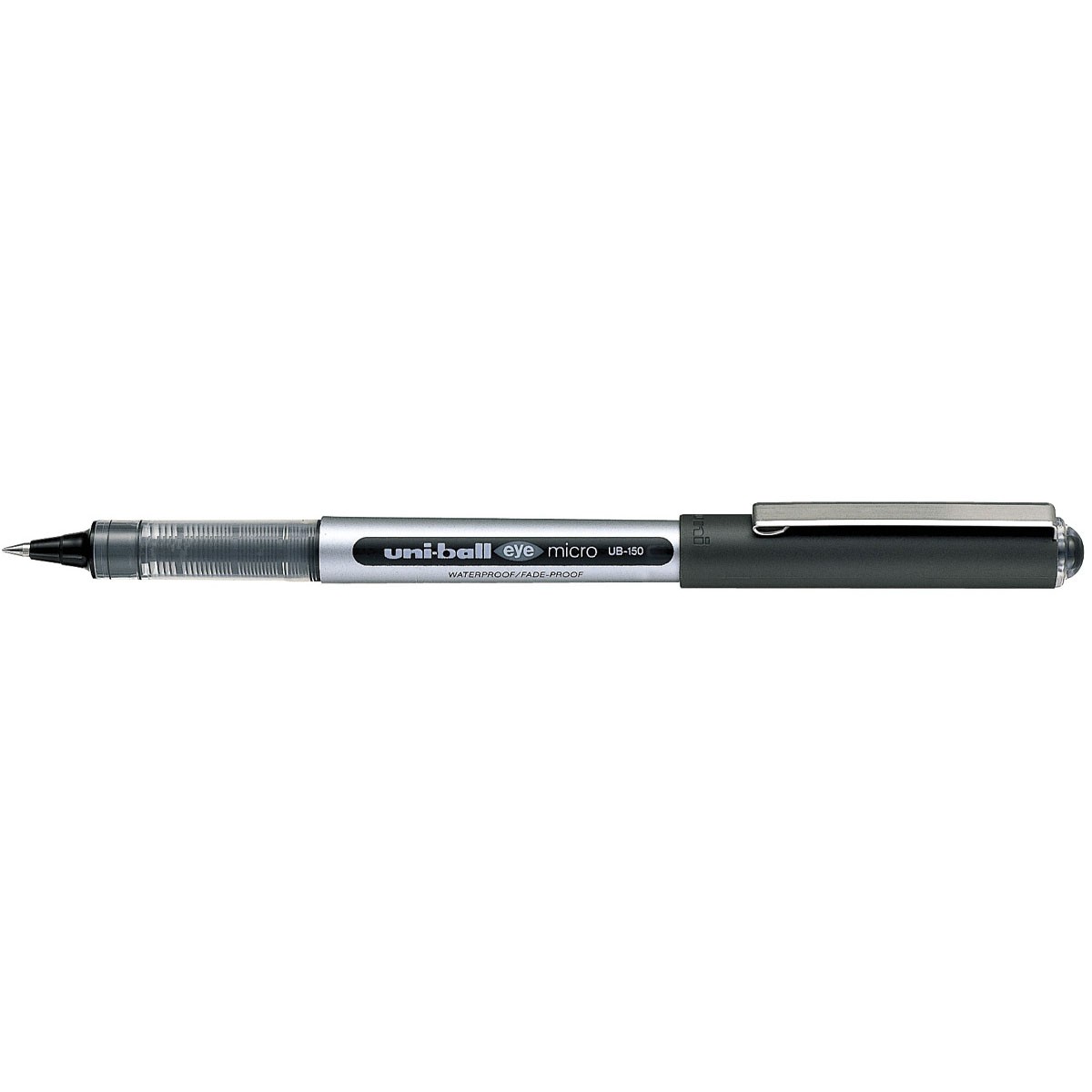 Uni-ball 150 EYE pen med 0,2 mm linjebredde i farven sort