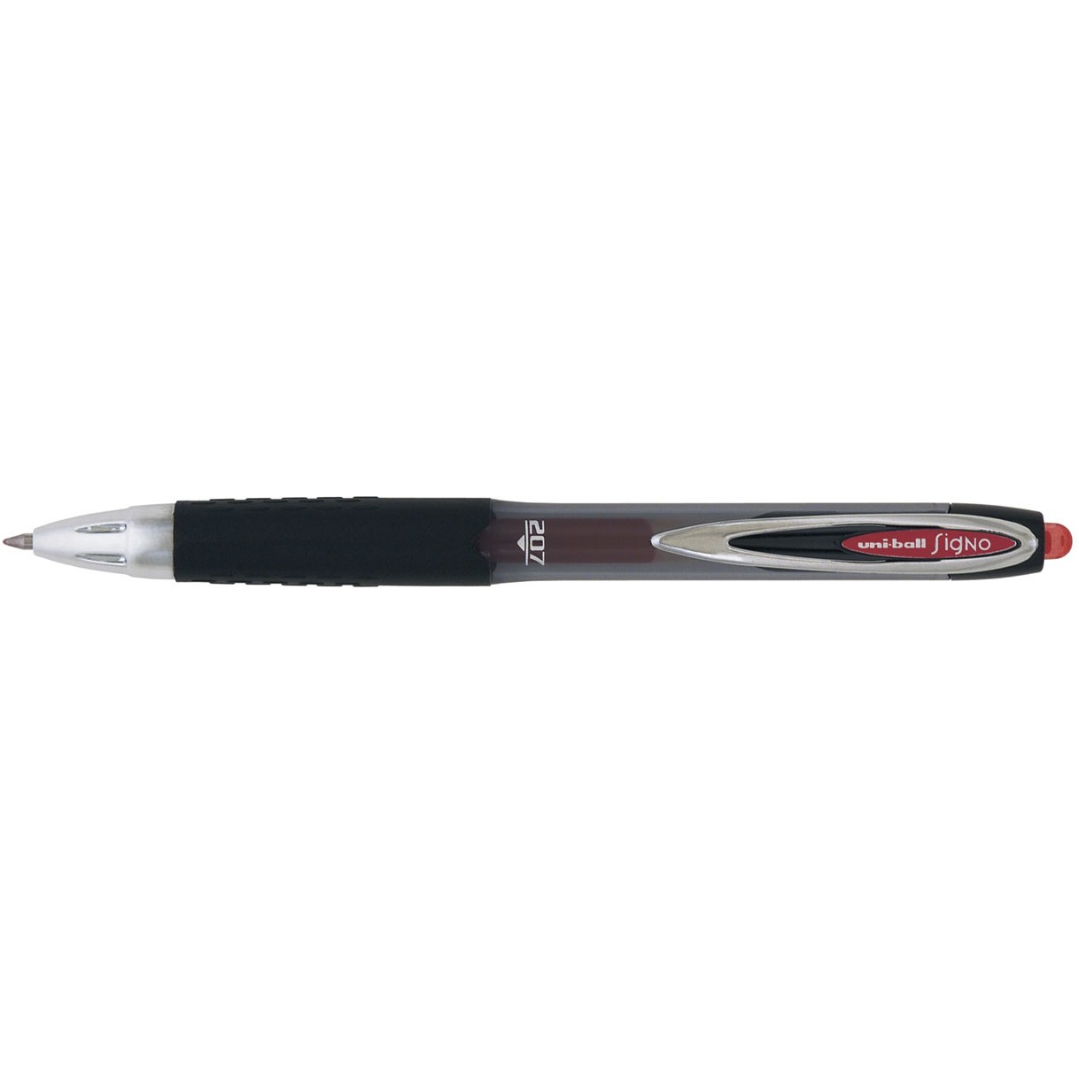 Uni-ball Signo 207 pen med 0,4 mm stregbredde i farven rød