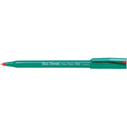 Pentel R50 rollerpen med rød skrivefarve