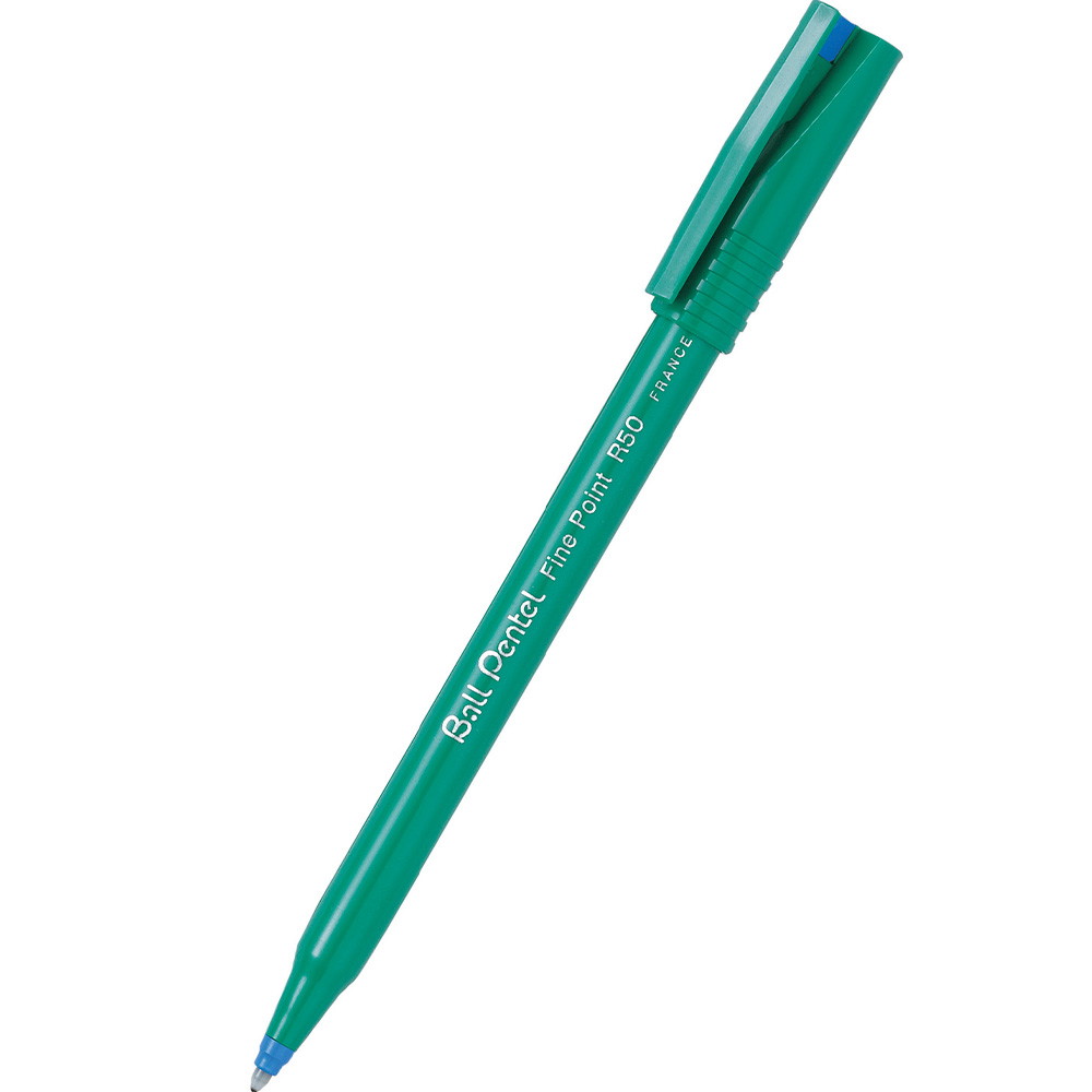 Pentel R50 rollerpen 0,8mm blå