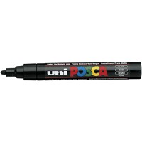 Uni Posca 5M tus med 2,5 mm spids i farven sort