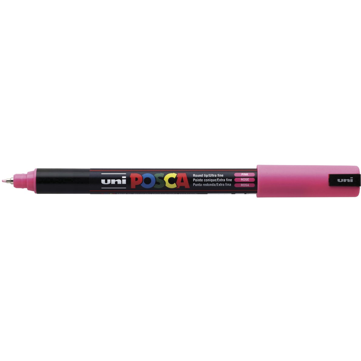 Uni Posca 1MR marker med ultrasmal skrivespids på 0,7 mm i farven pink
