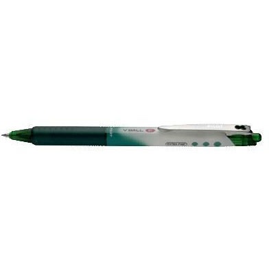 Pilot V Ball RT pen med 0,5 mm spids i farven grøn