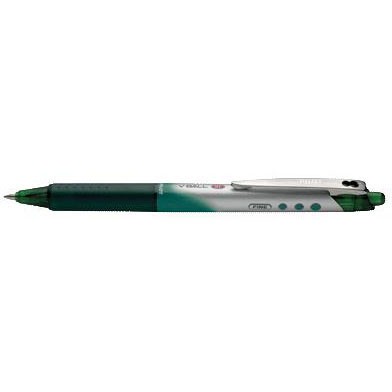 Pilot V Ball RT pen med 0,7 mm spids i farven grøn