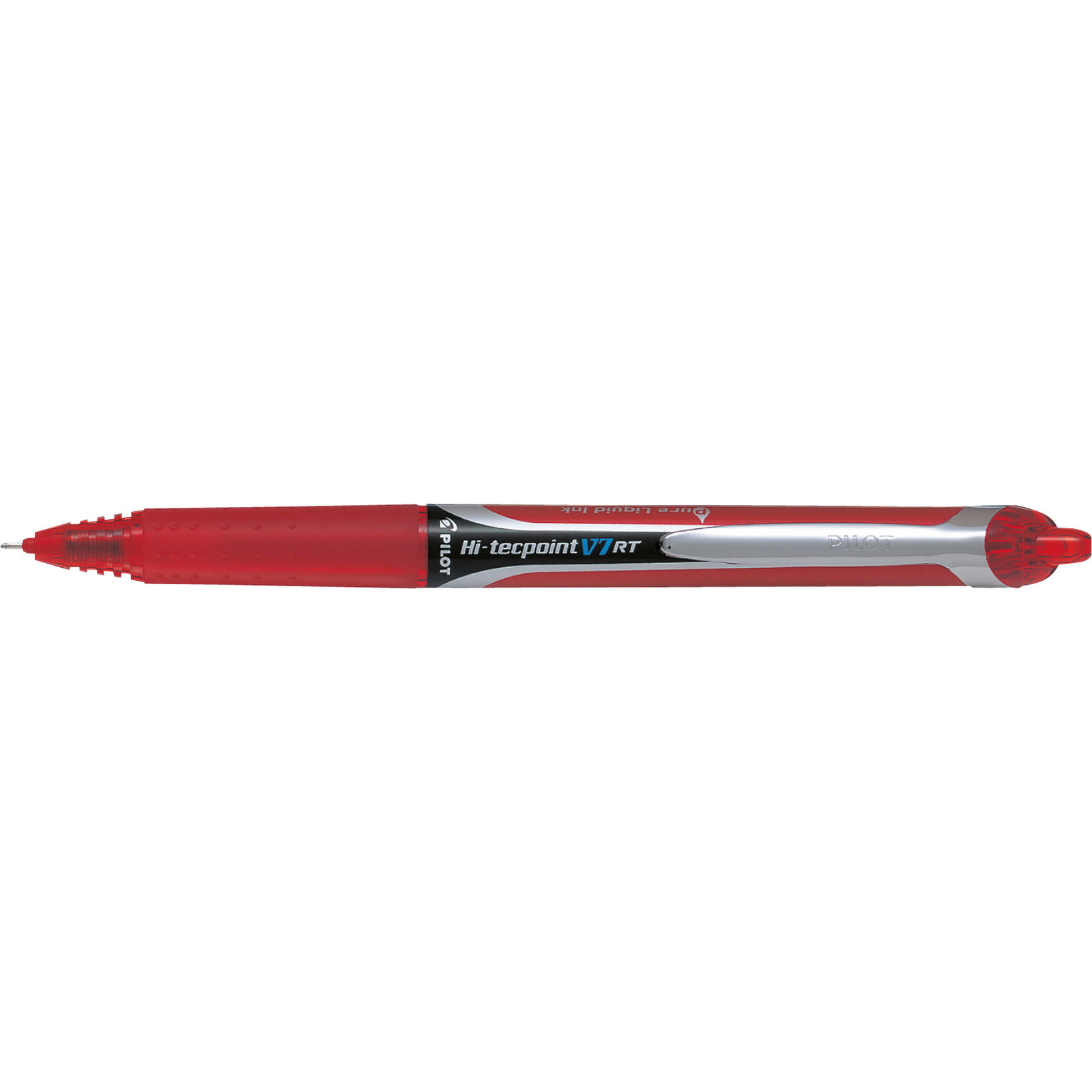 Pilot Hi-Techpoint ballpen med 0,7 mm spids i farven rød