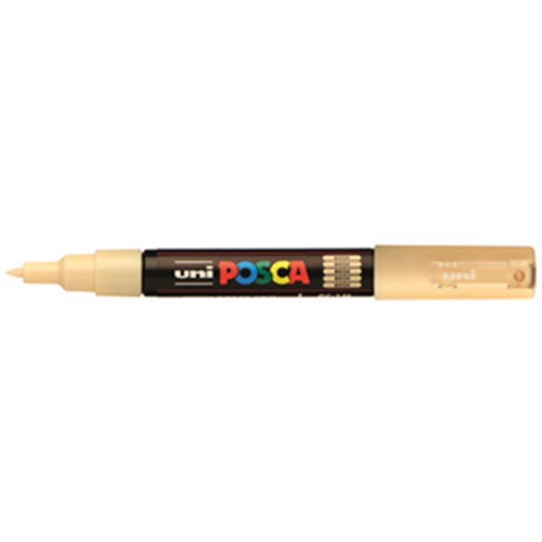 Uni Posca 1MC paintmarker med ekstra smal spids på 1 mm i farven elfenben
