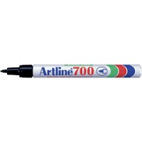 Artline 700 marker med smal 0,7 mm spids i farven sort