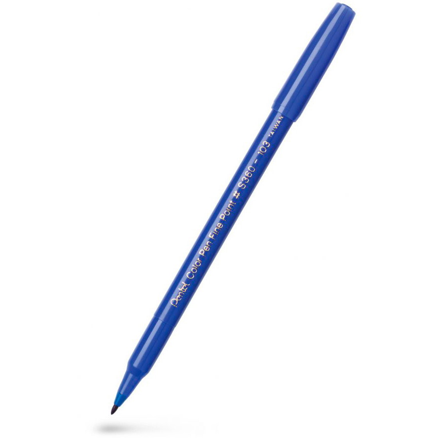 Pentel S360 Color Pen 0,6mm blå