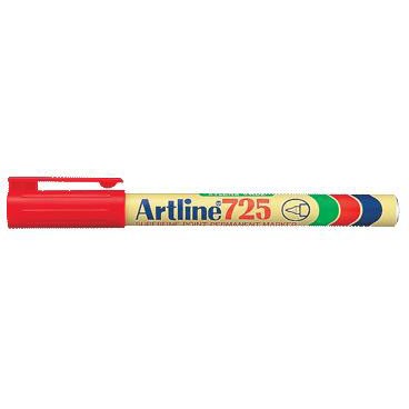 Artline 725 marker med smal 0,4 mm spids i farven rød