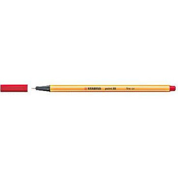 Stabilo Point 88 fiberpen rød