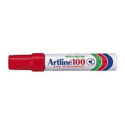 Artline 100 marker 12mm rød