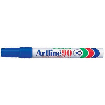 Artline 90 marker med 5 mm skrå stregbredde i farven blå
