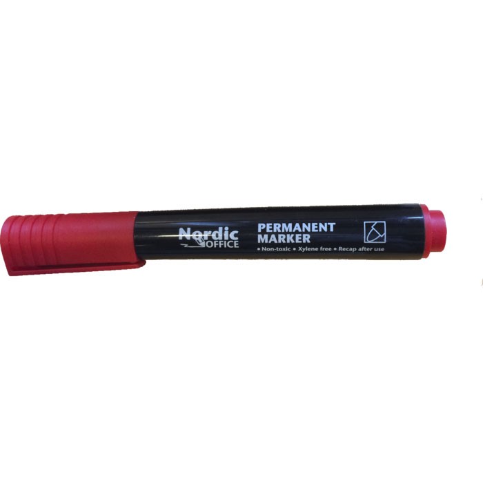 NOA marker med rund stregspids på 1,5 mm i farven rød