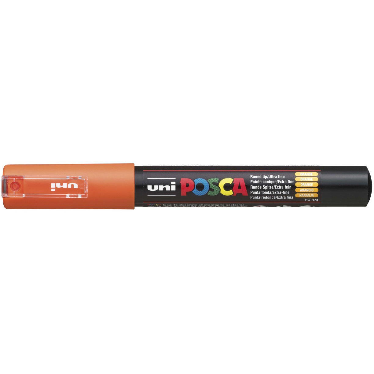 Uni Posca 1MC paintmarker med ekstra smal spids på 1 mm i farven orange