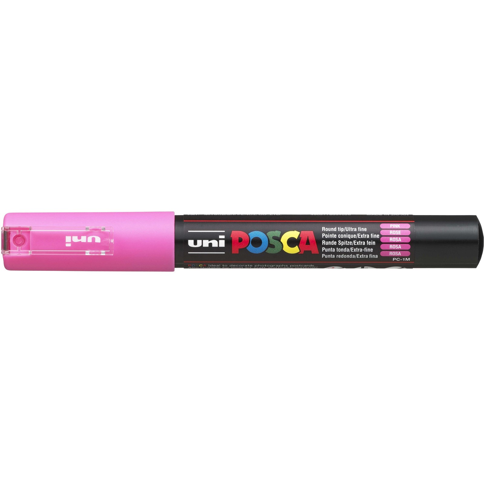 Uni Posca 1MC paintmarker med ekstra smal spids på 1 mm i farven pink