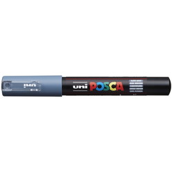 Uni Posca 1MC paintmarker med ekstra smal spids på 1 mm i farven grå
