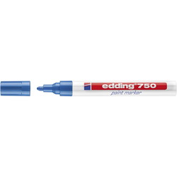 Edding 750 Paint Marker med 2 til 4 mm stregbredde og blå skrivefarve