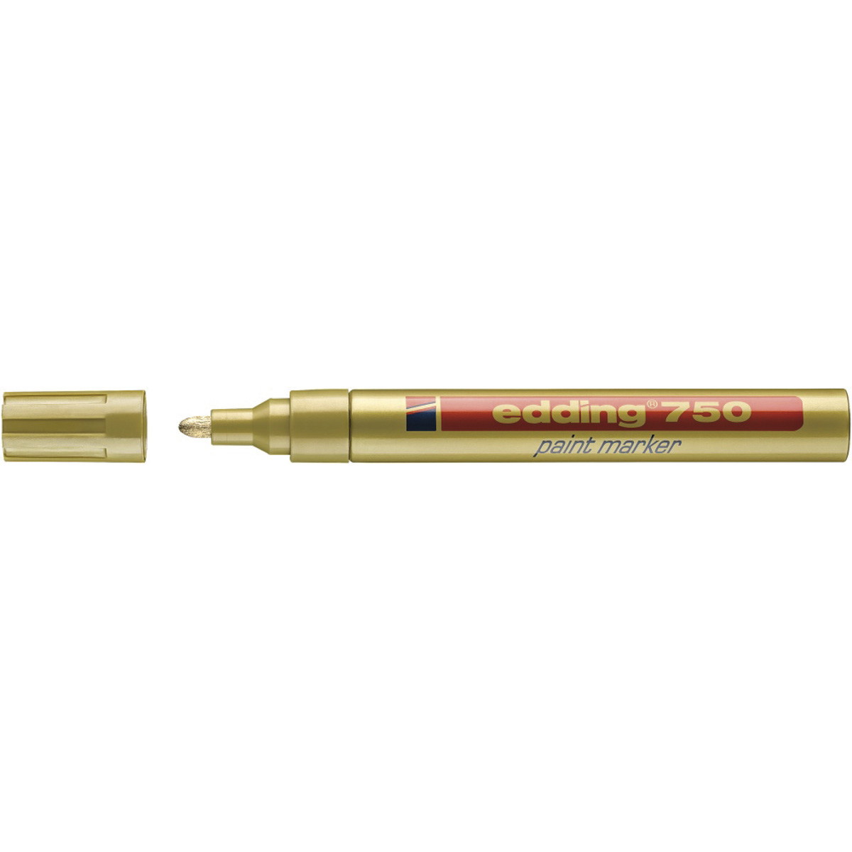 Edding 750M Paint Marker med 2 til 4 mm skrivebredde i farven guld