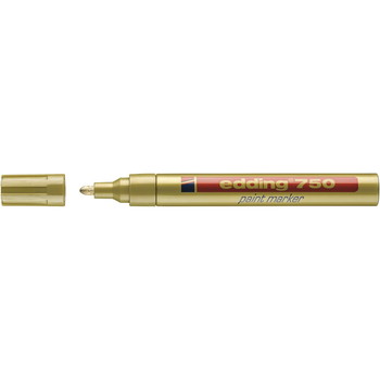 Edding 750M Paint Marker med 2 til 4 mm skrivebredde i farven guld