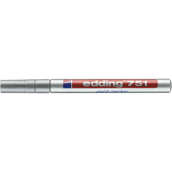 Edding 751F paintmarker 1-2mm sølv