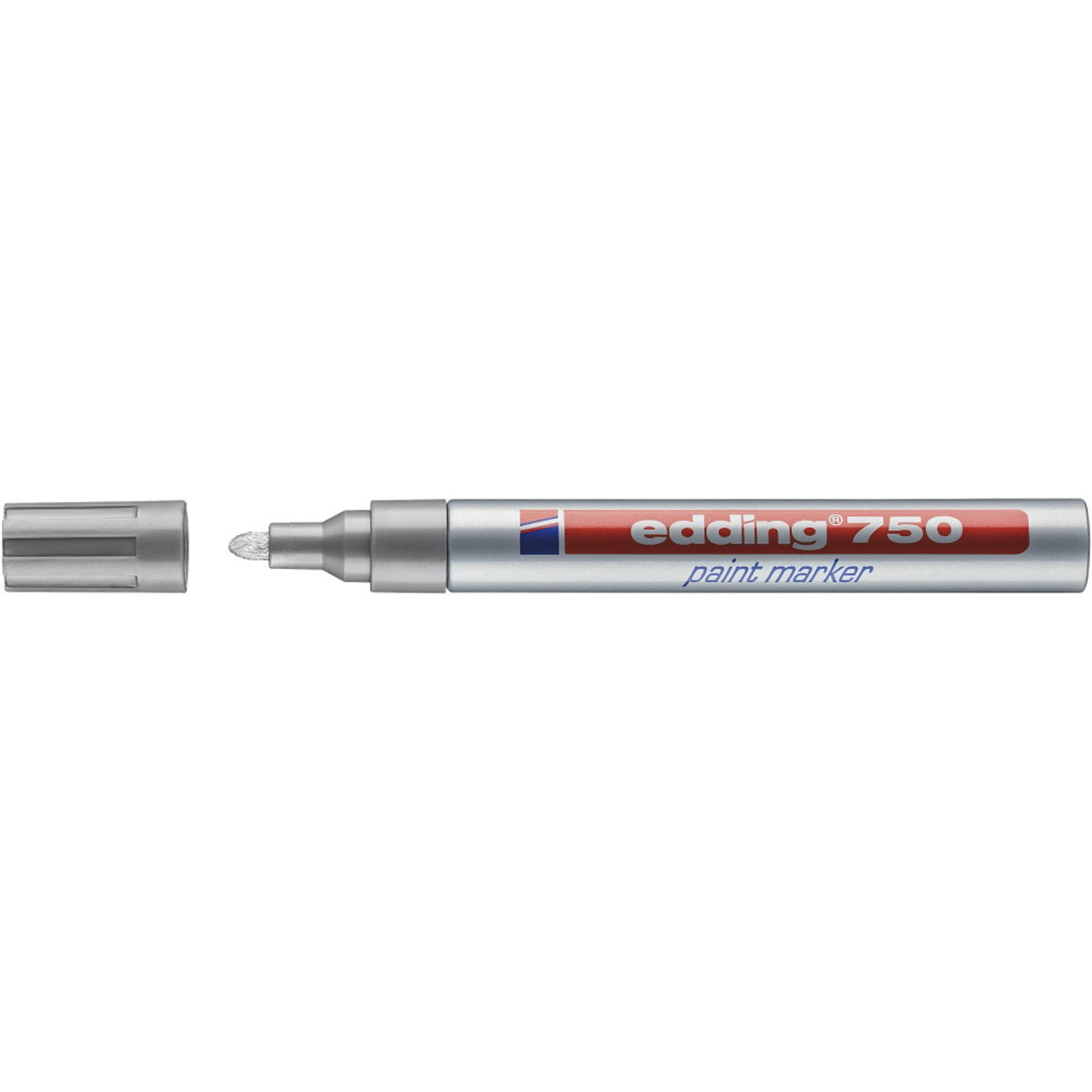 Edding 750M Paint Marker med 2 til 4 mm stregbredde i farven sølv