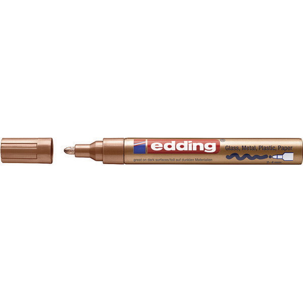 Edding 750M Paint Marker med en linjebredde på 2 til 4 mm i farven kobber