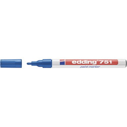 Edding 751F Paint Marker med small skrivebredde på 1 til 2 mm i farven blå