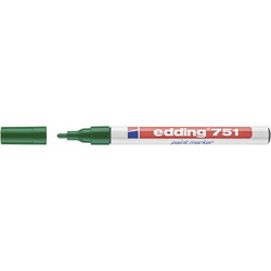 Edding 751F Paint Marker med small skrivebredde på 1 til 2 mm i farven grøn