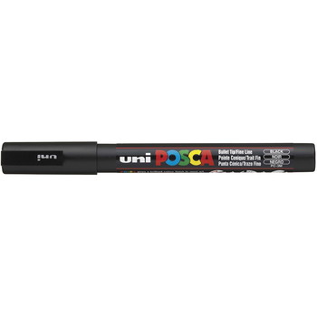 Uni Posca 3M marker med smal spids på 1,3 mm i farven sort