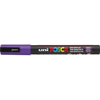 Uni Posca 3M marker med smal spids på 1,3 mm i farven violet