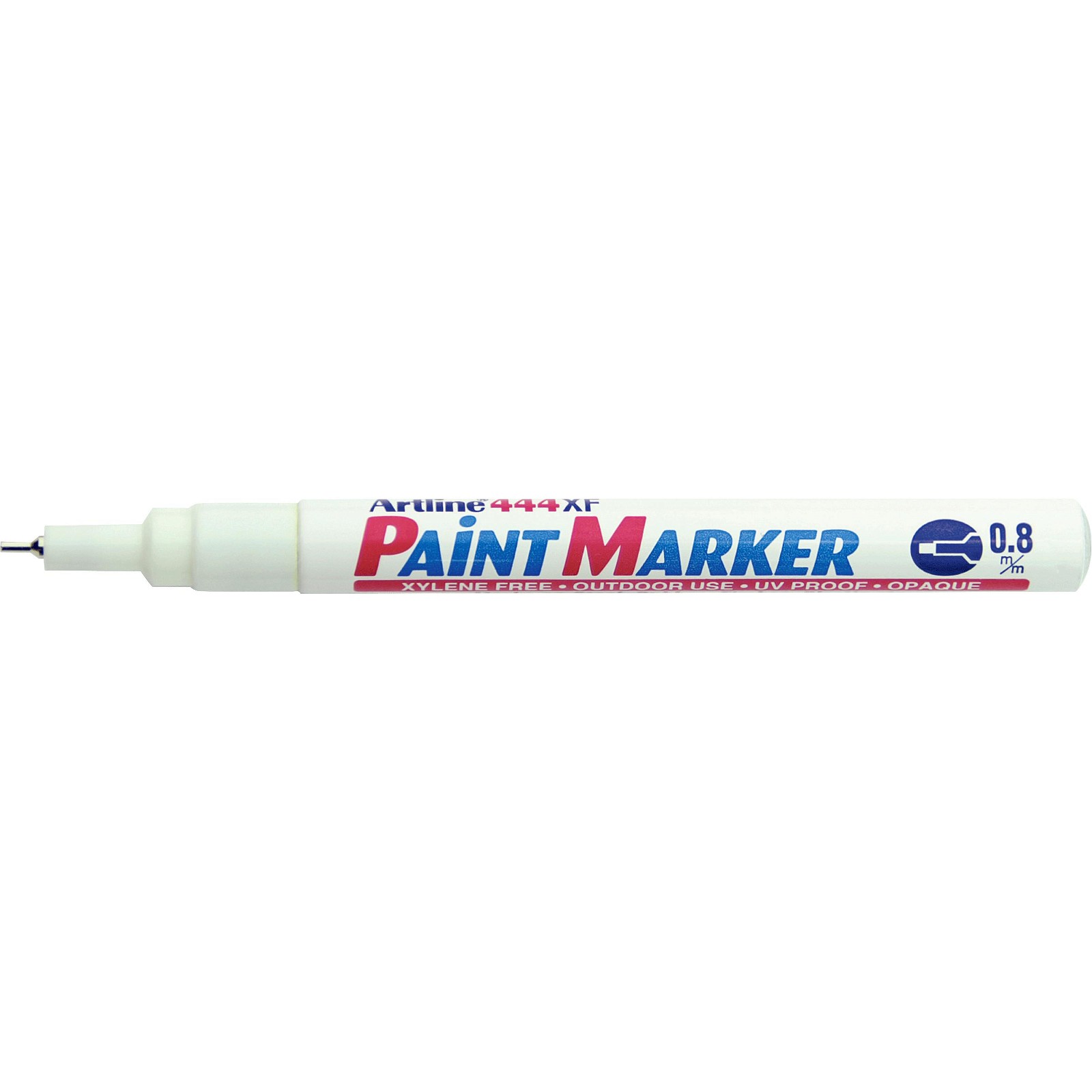 Artline 444XF paintmarker med 0,8 mm stregbredde med hvid skrivefarve